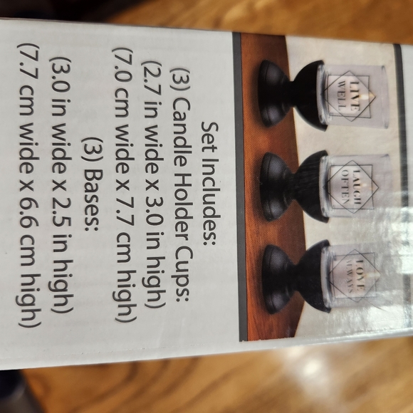 NIB. True Living Essentials 6 Piece Votive Candle Holder Set - Picture 5 of 5